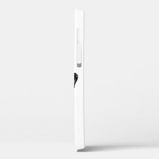 Schwarzes Wildpferd - Schwarzweiß Zeichnend Case-Mate iPhone Hülle (Rückseite / Links)