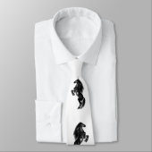 Schwarzes Wildpferd - Schwarzweiß Zeichnend Krawatte (Gebunden)