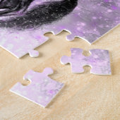 Schwarzes Wildpferd - Schwarzweiß Zeichnend Puzzle (Seite)