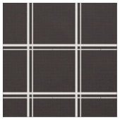 Schwarzes Windows-Kariert Stoff (Nahaufnahme)