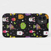 Schwarzes Wonderland Case-Mate iPhone Hülle (Rückseite (Horizontal))