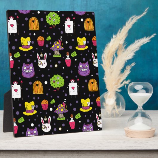 Schwarzes Wonderland Fotoplatte (Seite)