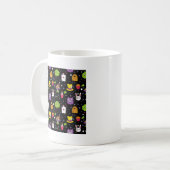 Schwarzes Wonderland Kaffeetasse (Vorderseite Links)