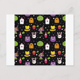 Schwarzes Wonderland Postkarte