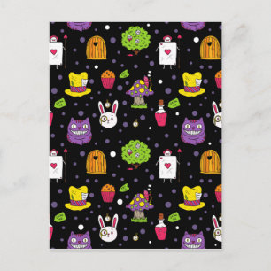 Schwarzes Wonderland Postkarte