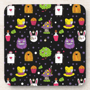 Schwarzes Wonderland Untersetzer