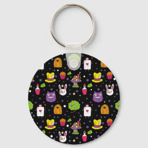 schwarzes Wunderland Schlüsselanhänger