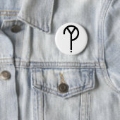 Schwarzes Y? Symbol auf Weiß Button (Beispiel)