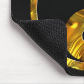 Schwarzes Yin u. Yang-GOLD | Mousepad (Ecke)