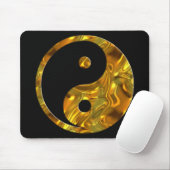 Schwarzes Yin u. Yang-GOLD | Mousepad (Mit Mouse)