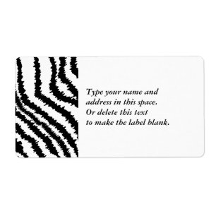 Schwarzes Zebra-Druck-Muster