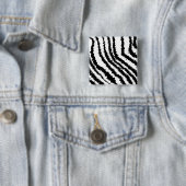 Schwarzes Zebra-Druck-Muster Button (Beispiel)