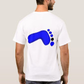 Schwarzes Zehe-Shirt T-Shirt (Rückseite)