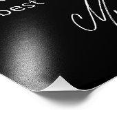 Schwarzes Zeichen für eine Pose-Foto-Leiste Fotodruck (Ecke)