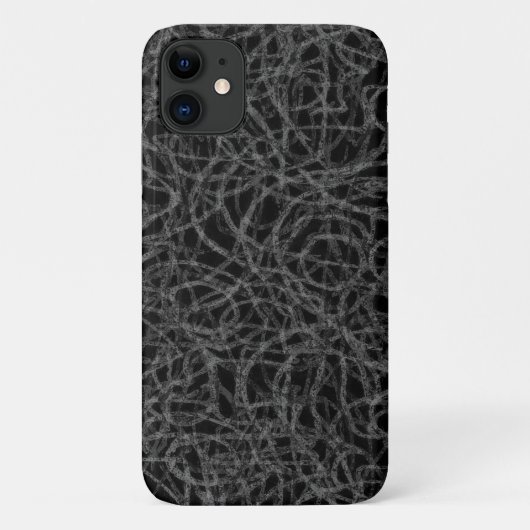 Schwarzes Zeilenmuster Case-Mate iPhone Hülle (Rückseite)