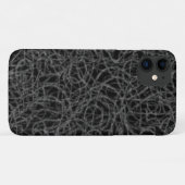 Schwarzes Zeilenmuster Case-Mate iPhone Hülle (Rückseite (Horizontal))