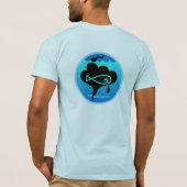 Schwarzes zerreißt T - Shirt (Rückseite)