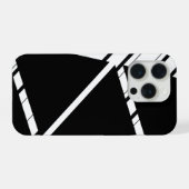 Schwarzes Zick-Zack-Muster iPhone-Hülle iPhone Hülle (Rückseite (Horizontal))
