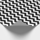 Schwarzes Zickzack Zickzack-Verpackungs-Papier Geschenkpapier (Ecke)