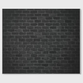 Schwarzes Ziegelmuster Geschenkpapier (Flach)