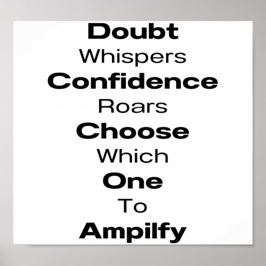 Schwarzes Zitat Poster Print #19 (Vorne)