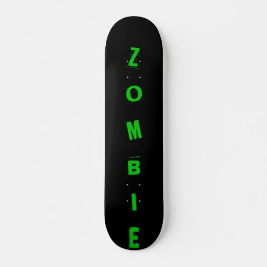 Schwarzes, ZOMBIE Skateboard (Vorne)