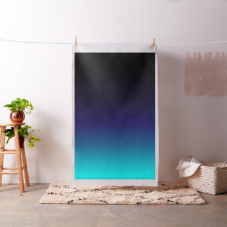 Schwarzes zum aquamarinen ombre stoff