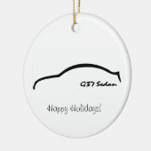 SchwarzesBrushstroke der Limousine-G37 Keramikornament (Links)