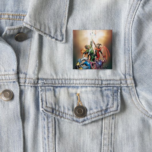 Schwärzeste Nachtabdeckung Button (Beispiel)