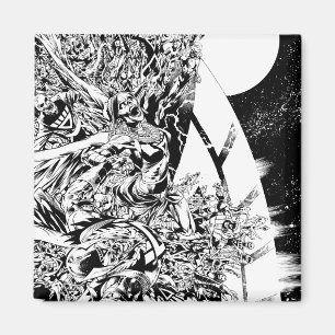 Schwärzeste Nachtgruppe und Mond 2 Magnet