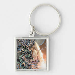 Schwärzeste Nachtgruppe und -mond Schlüsselanhänger