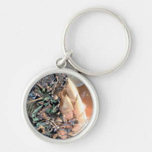 Schwärzeste Nachtgruppe und -mond Schlüsselanhänger