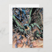 Schwärzeste Nachtgruppen-Malerei - Farbe Postkarte (Vorne/Hinten)