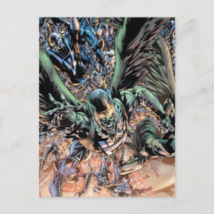 Schwärzeste Nachtgruppen-Malerei - Farbe Postkarte