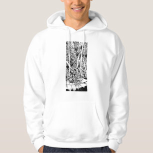 Schwärzeste Nachtgruppen-Malerei - Schwarzweiss Hoodie