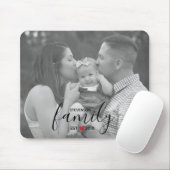 Schwarzfamilienest. Jahr mit Foto der Rotherzen Mousepad (Mit Mouse)