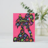 Schwarzfliegerkatze Postkarte (Stehend Vorderseite)