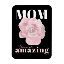 Schwarzfloralmüttertagsmagnet