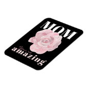 Schwarzfloralmüttertagsmagnet Magnet (Linke Seite)