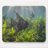Schwarzflossen-Engelfisch in Seetang Mousepad (Vorne)