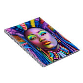 Schwarzfrauen Afrikanische Melanin Notizblock (Rechte Seite)