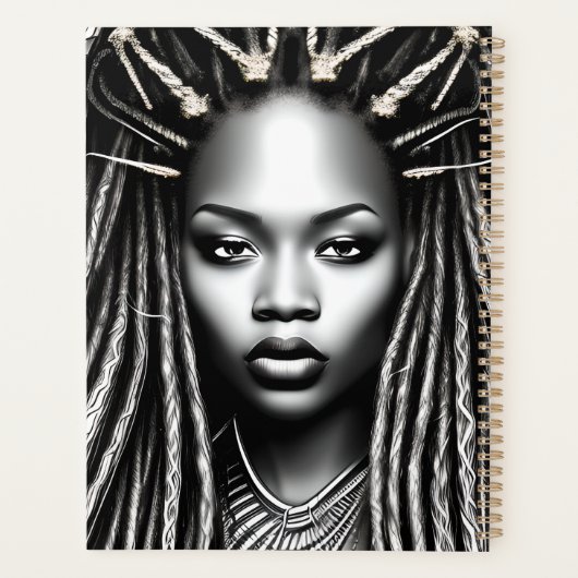 Schwarzfrauen Afrikanische Melanin Planer (Rückseite)