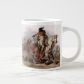 Schwarzfuß Indianer auf Arabian Pferd gejagt Jumbo-Tasse (Rechts)