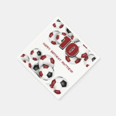 Schwarzfußball Kindergeburtstag Party Serviette (Ecke)