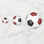 Schwarzfußball Party Konfetti (Vorderseiten)