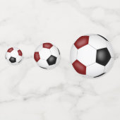 Schwarzfußball Party Konfetti (Rückseiten)