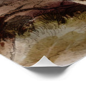 Schwarzfussinder auf dem Arabianpferd gejagt Poster (Ecke)