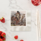 Schwarzfussinder auf dem Arabianpferd gejagt Serviette (Beispiel)