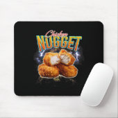 Schwarzgebrannter Rap Lustiges Chicken Nugget Vint Mousepad (Mit Mouse)