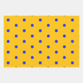 Schwarzgelb Polka Dot Wrapping Paper Geschenkpapier Set (Vorderseite 2)